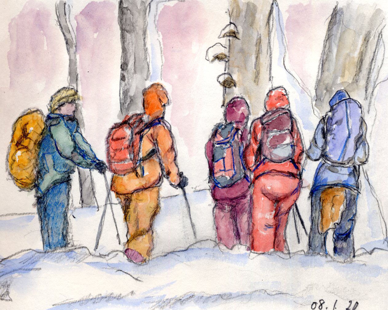 深雪体験スケッチ