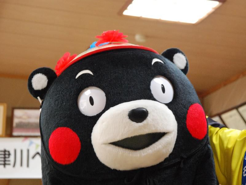 中津川にくまモン出現!!