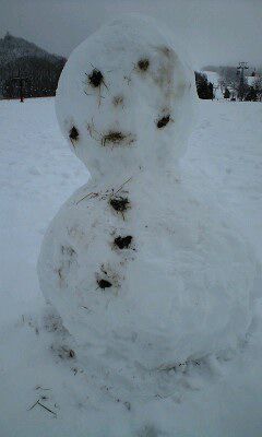 巨大な雪だるま出現！