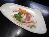 生ハムと野菜のお料理