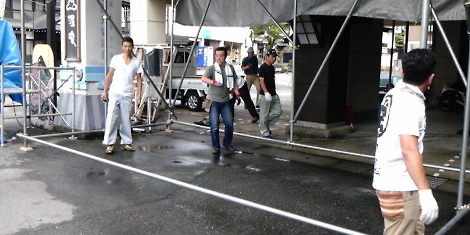 ほたる祭り　イベント日準備作業　