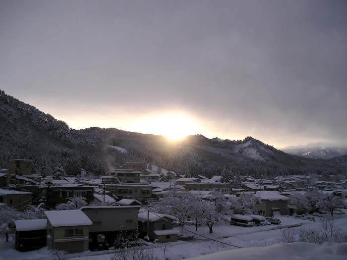 小野川の初日の出