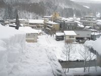 屋根の雪下ろし