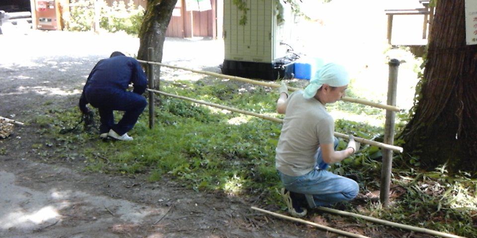 ほたるまつり 準備作業