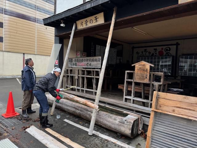 小野川温泉冬作業