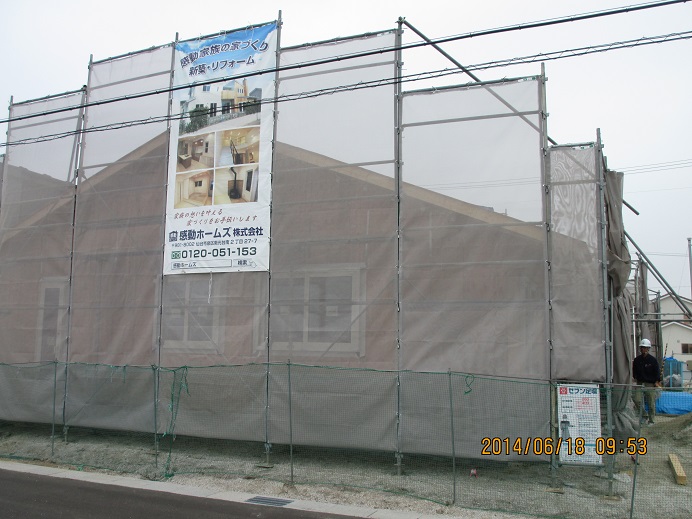 仮設足場設置