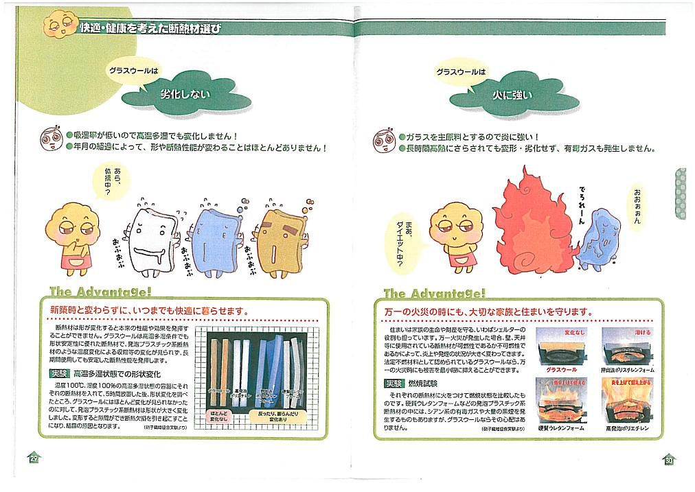 断熱材グラスウールの性能は他より優れています。