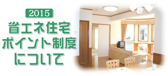 2015年　省エネ住宅ポイント制度