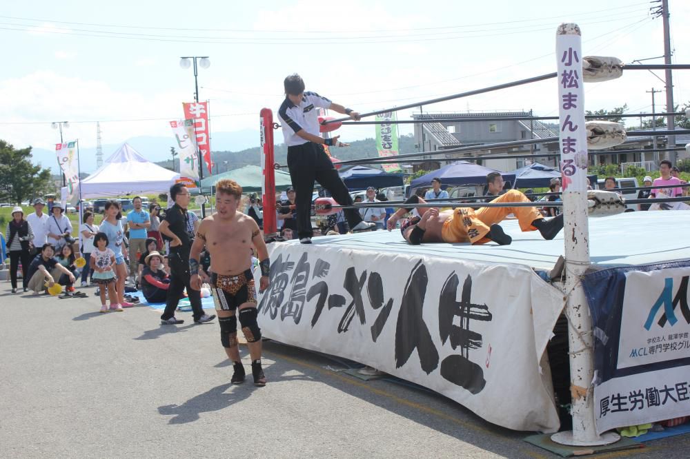 こまつ「んめもんプロレス」盛大に開催されました