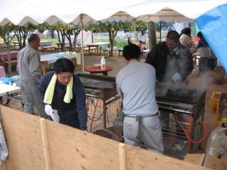 梨もぎ取り祭のスタッフその１