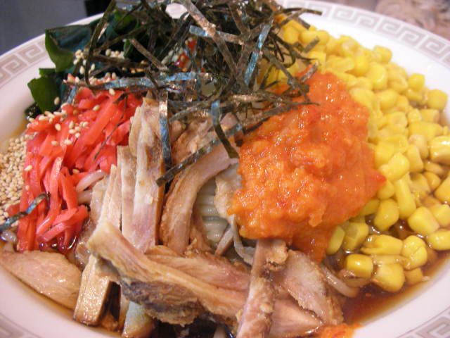 「らーめん」の冷やし中華。