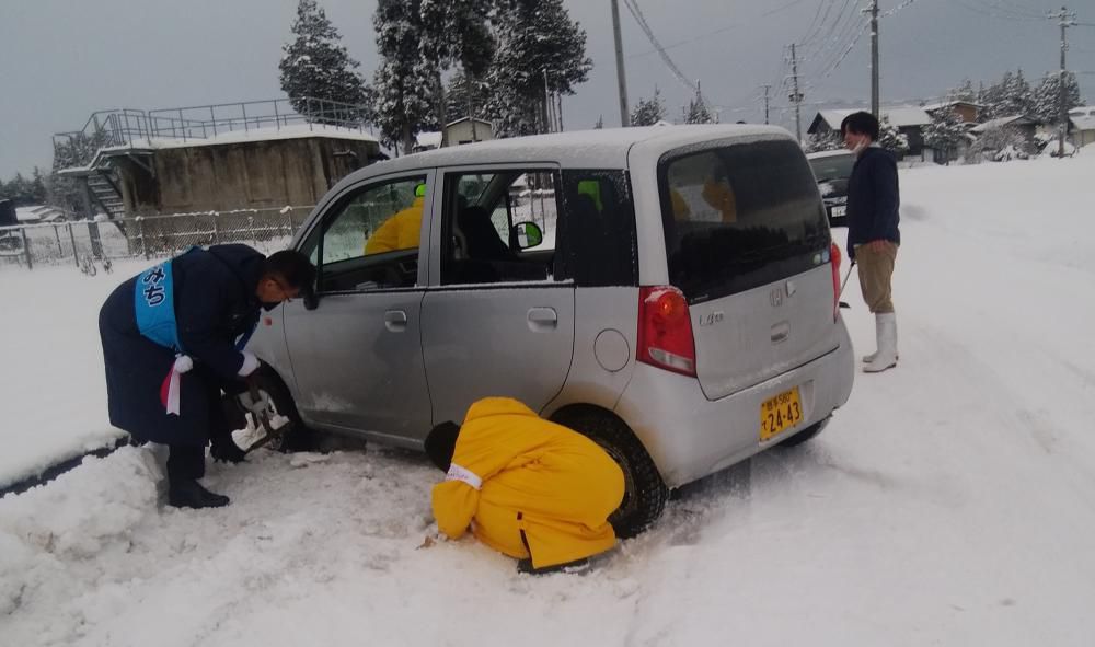 花巻市長選告示…ドキュメント「まさみちが往（い）く」～選挙戦３日目（雪中選挙の風景）