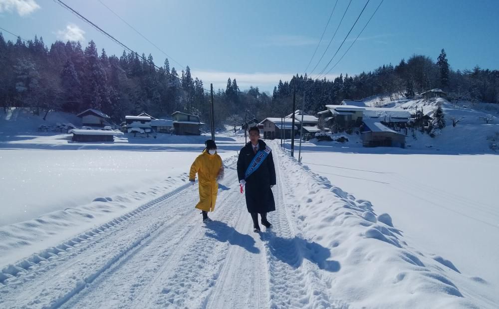 花巻市長選告示…ドキュメント「まさみちが往(い)く」~選挙選4日目