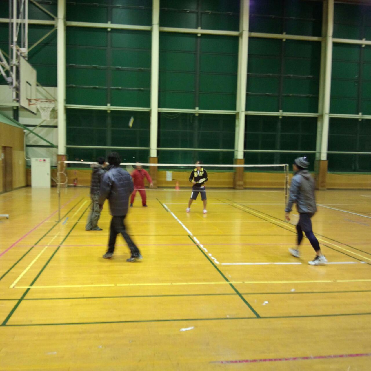 ファミリーバドミントン練習