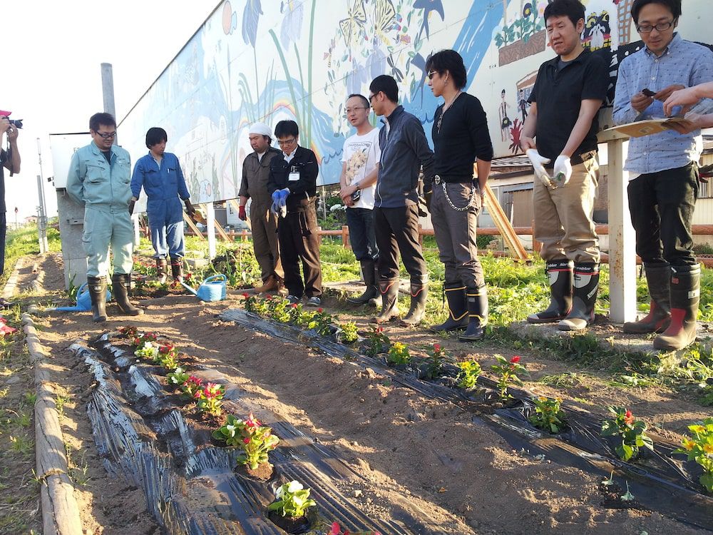 5/23(木) 長井駅花壇植栽