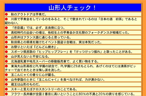 山形への「愛」いかほど？～『ご当地の踏み絵』