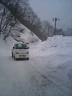 新高湯温泉　道路情報　3月30日現在