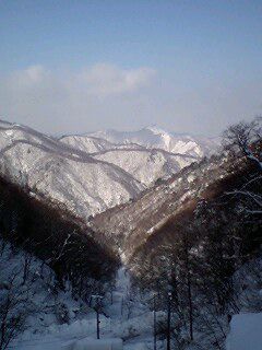 快晴の山奥・・・でも寒い（－５℃）