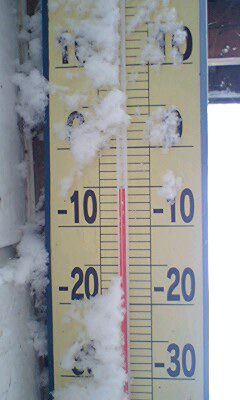 本日の山奥　最高気温は“－５℃”