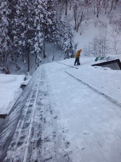 屋根雪下ろし作業の結果