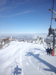 天元台スキー授業 大晴天！