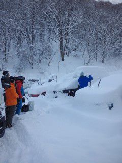 発掘あるある！天元台駐車場にて