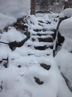 23日朝　＋10センチの雪　白布新高湯