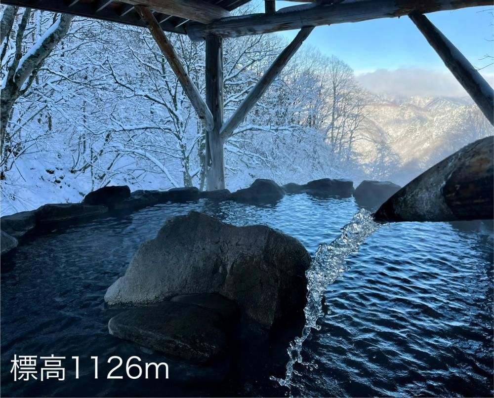 【雪見シーズン】雪見露天風呂始めました。