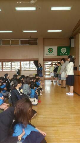 西根児童センター入園式