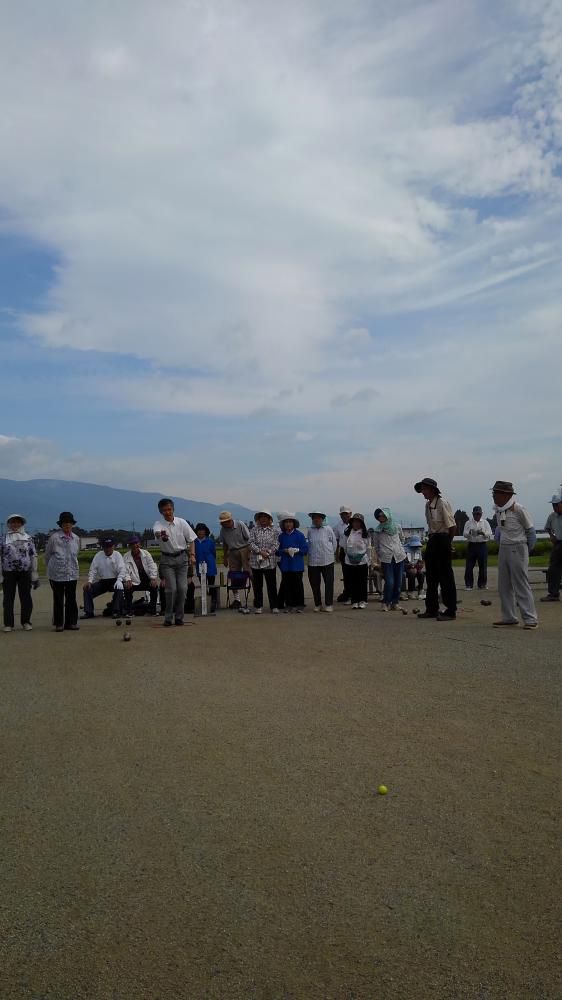 市民ペタンク大会・副市長始球式