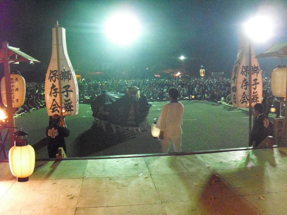 長井黒獅子まつりの夜