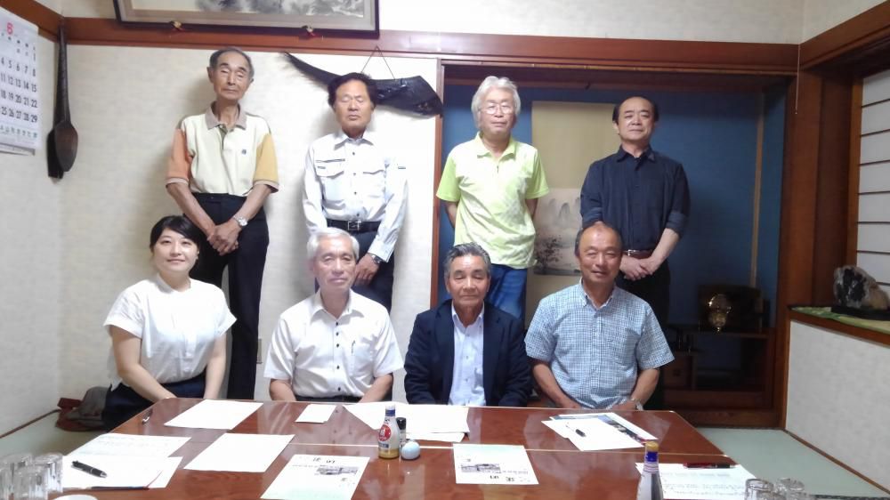 置農同窓会西根支部(青木新一支部長)