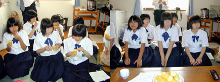 上山北中学校、漆山干柿勉強会　--comment