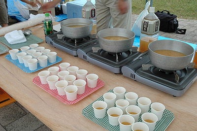 みそ汁、味あて