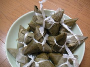 端午の節句の供物とされる「粽(ちまき)」