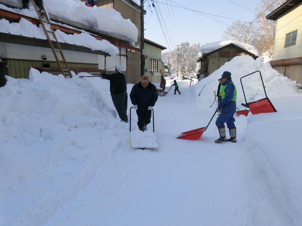 除雪ボランティア個人登録者の皆さん　お疲れ様でした