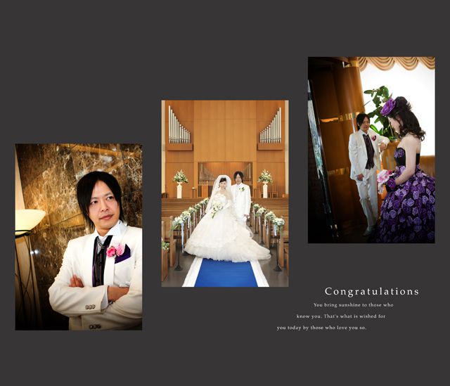 山形国際ホテルブライダル写真 ウェディング前撮りスナップ 型物