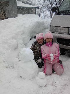 雪だるま家族