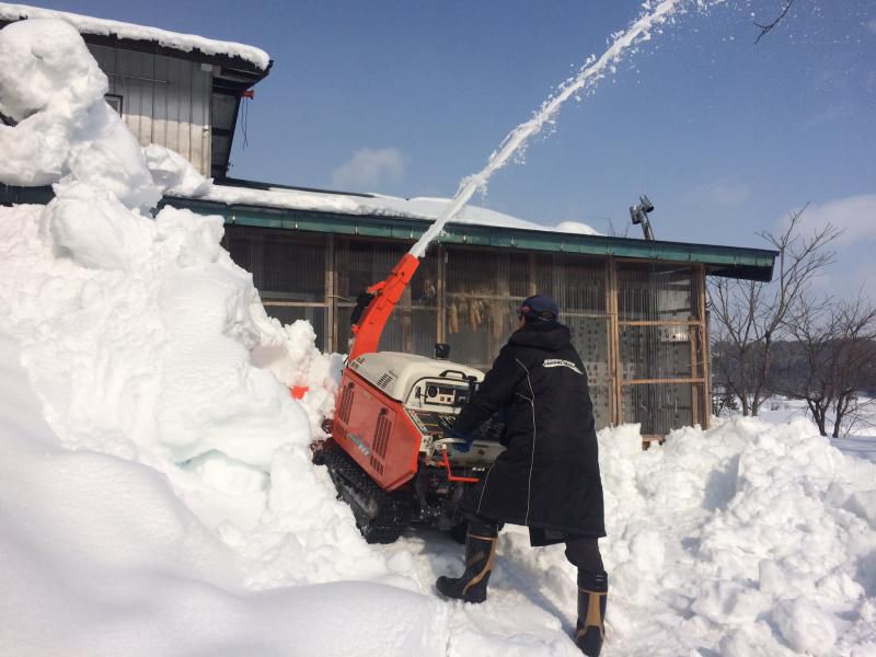 除雪機は大事！