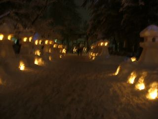 【平成19年度の情報】2月11日　雪灯篭まつり2日目